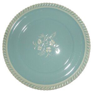 Harmony House Dinner Plate Lot of 2 Blue 4694 Blue Rhythm white floral baby blue